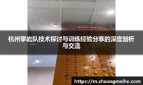 杭州攀岩队技术探讨与训练经验分享的深度剖析与交流